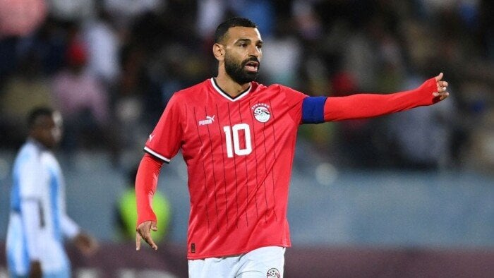 محمد صلاح يسجل الهدف الأول لمصر في مواجهة إثيوبيا