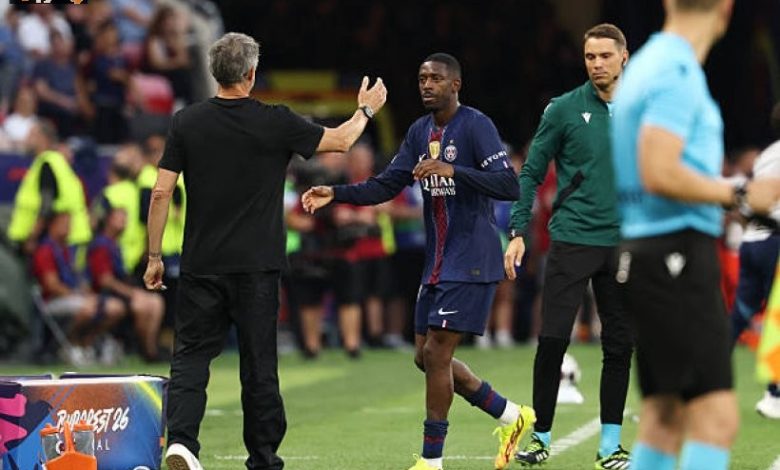 إصابة ديمبيلي تهدد نهائي دوري أبطال أوروبا