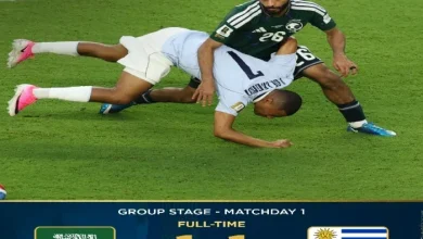 المنتخب السعودي يحقق تعادلًا مثيرًا مع الأوروغواي في انطلاقة كأس العالم 2026