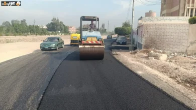 انتهى رصف طريق سيد بحر في بدر بطول 500 متر
