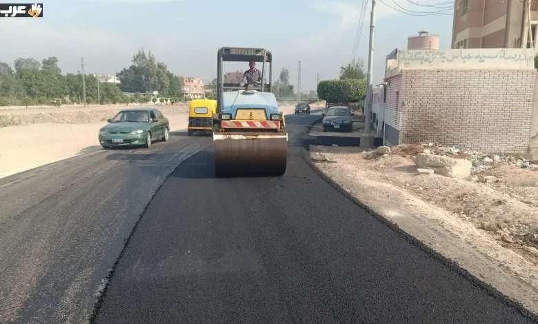 انتهى رصف طريق سيد بحر في بدر بطول 500 متر