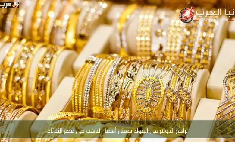 انخفاض الدولار في البنوك ينعش أسعار الذهب في مصر الثلاثاء