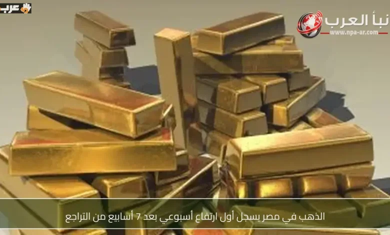 الذهب في مصر يحقق أول صعود أسبوعي بعد 7 أسابيع من التراجع