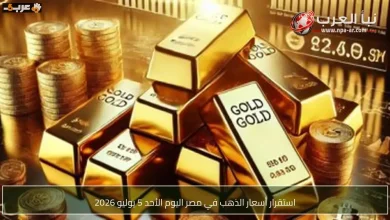 تعرف على سعر الذهب الثابت في مصر اليوم الأحد 5 يوليو 2026
