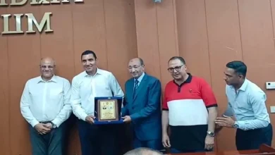 وزير الشباب والرياضة ومحافظ الإسكندرية يكرمان فريق أبوقير للأسمدة عقب صعوده إلى الدوري الممتاز