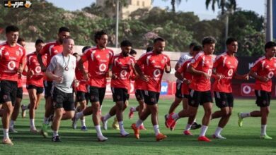 الأهلي ينهى استعداداته لمواجهة الشرقية إنبي في الدوري المصري الممتاز
