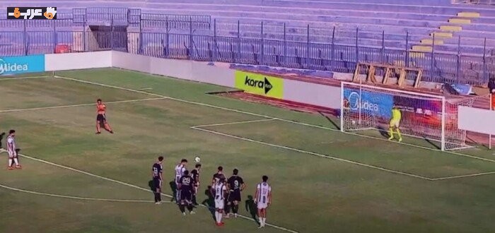 المقاولون العرب يتقدم على الجونة بهدف مبكر في الشوط الأول بالدوري الممتاز