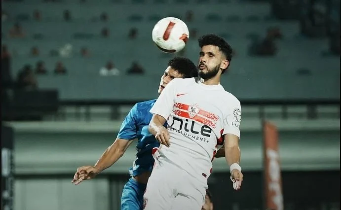 حسام أشرف يتوج بجائزة أفضل لاعب في لقاء الزمالك ضد السويس بتروجت