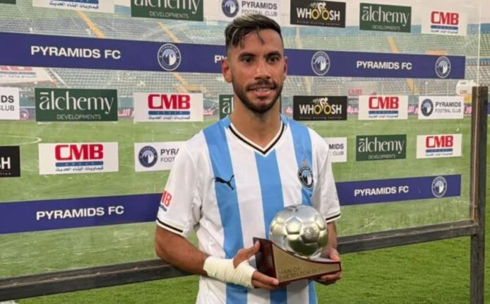 ناصر ماهر يحصد جائزة أفضل لاعب في مباراة بيراميدز والجونة بالدوري الممتاز
